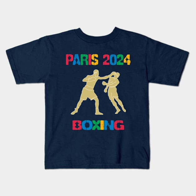 Paris 2024 Kids T-Shirt by Womens Art Store